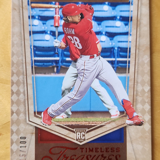 2021 Panini Chronicles Timeless Treasures Alec Bohm RC Red WS 025/100 #14 Philadelphia Philles