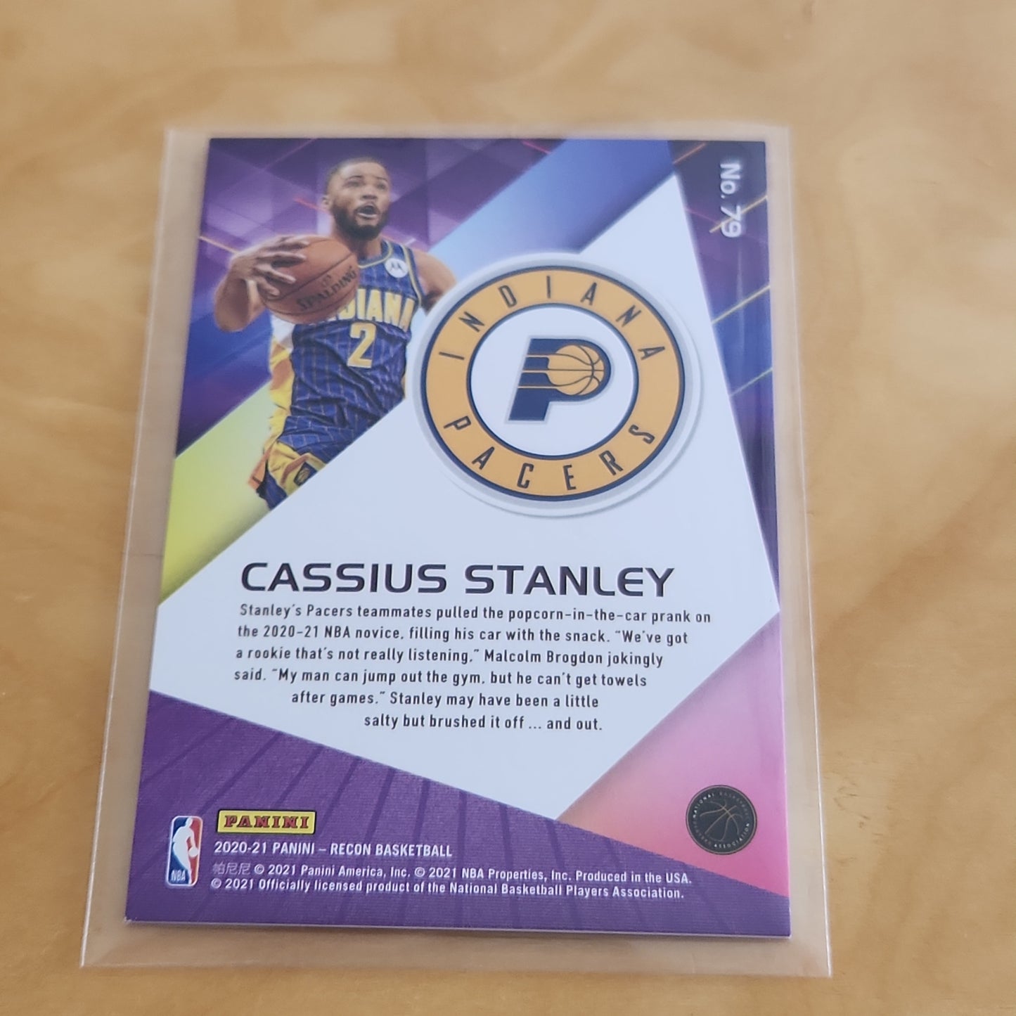 Panini Recon Cassius Stanley RC #79