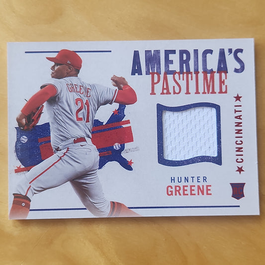 2022 Panini Chronicles America's Pastime Hunter Greene Jersey Patch Relic #APS-HG