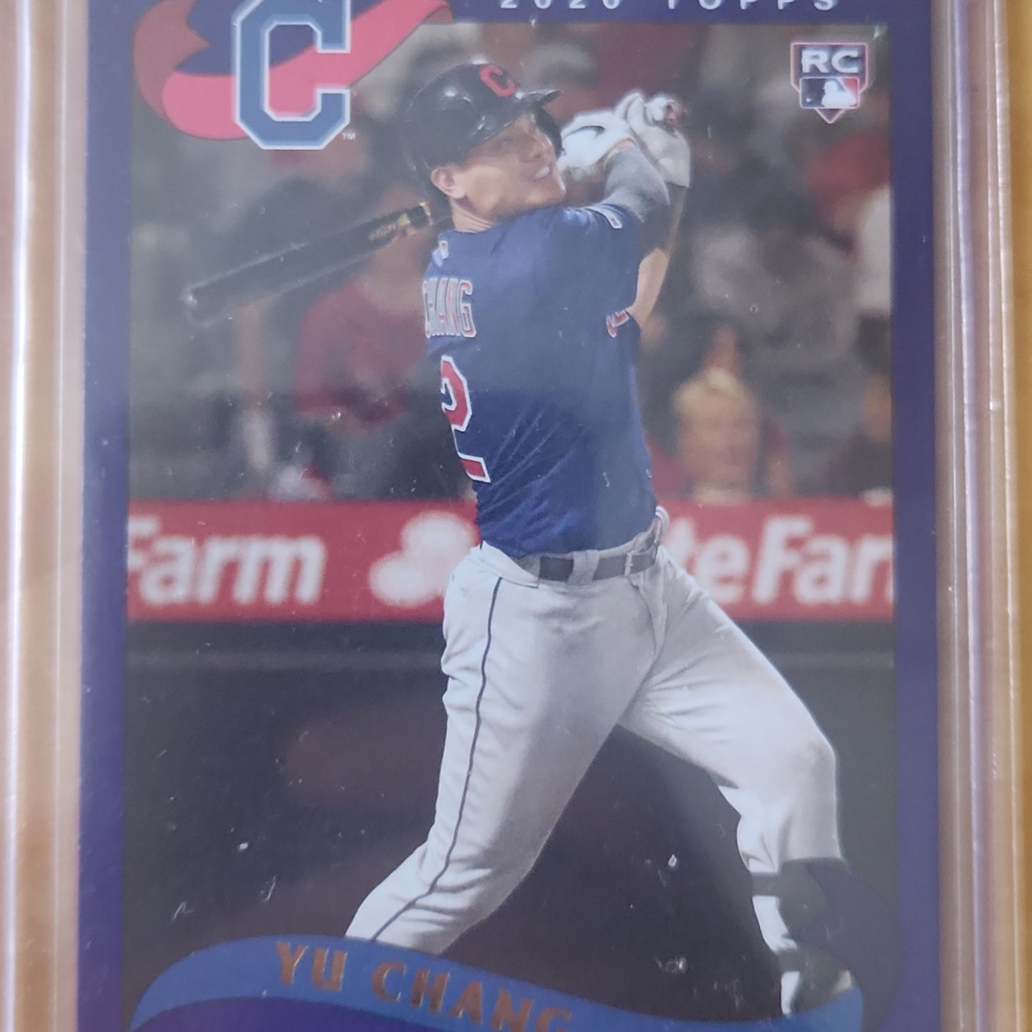 2020 Topps Archives Yu Chang RC Purple Parallel 141/175 #292 Chicago Cubs