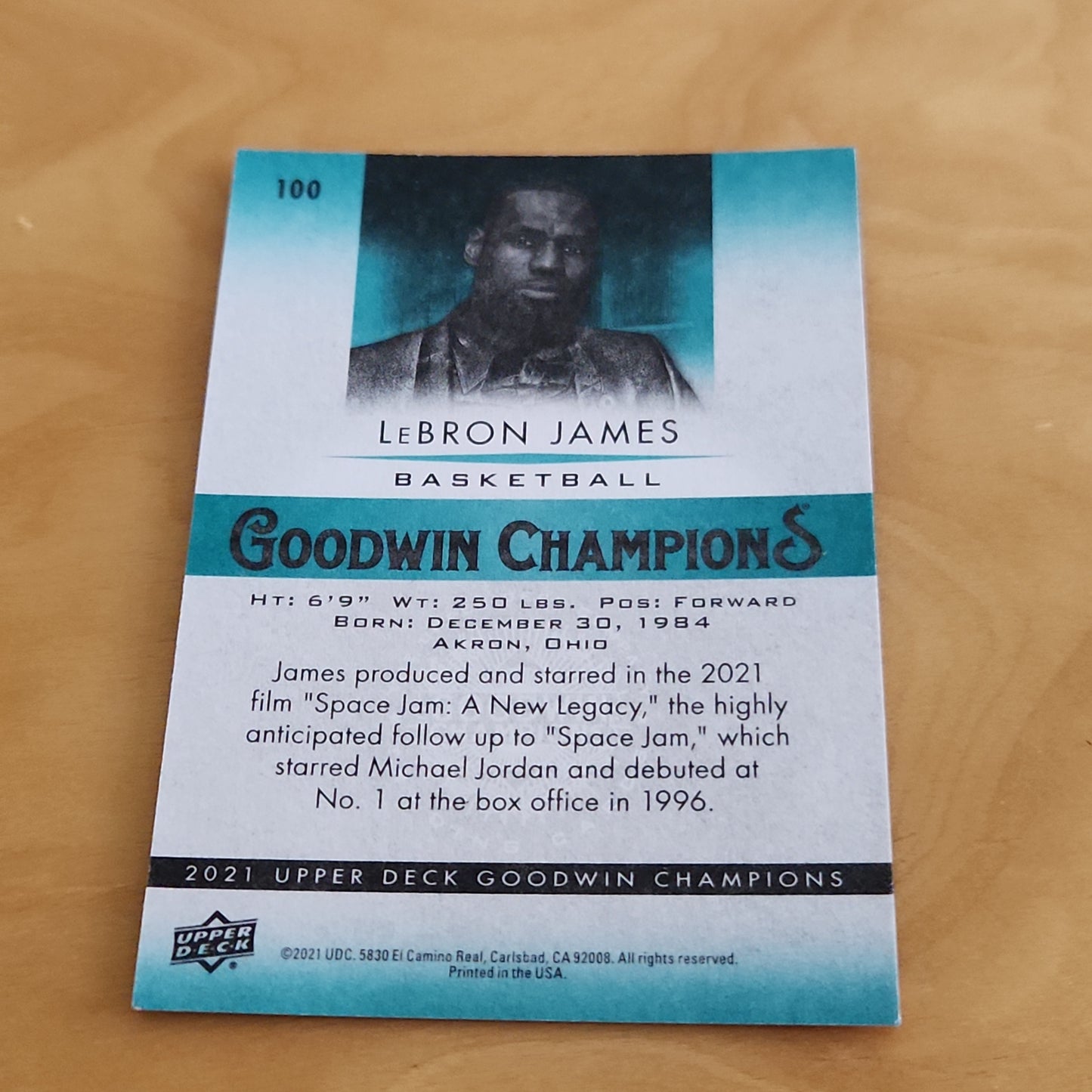 Upper Deck Goodwin Champions SP LeBron James #100