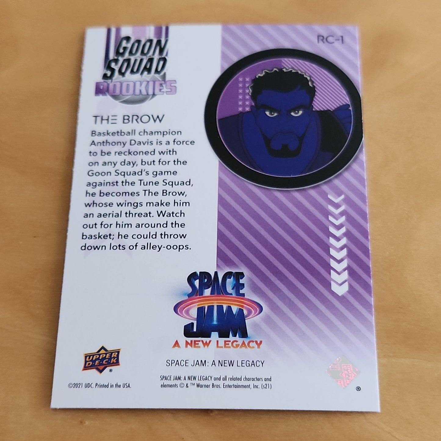 Upper Deck Foil Space Jam A New Legacy Goon Squad Rookies The Brow #RC-1