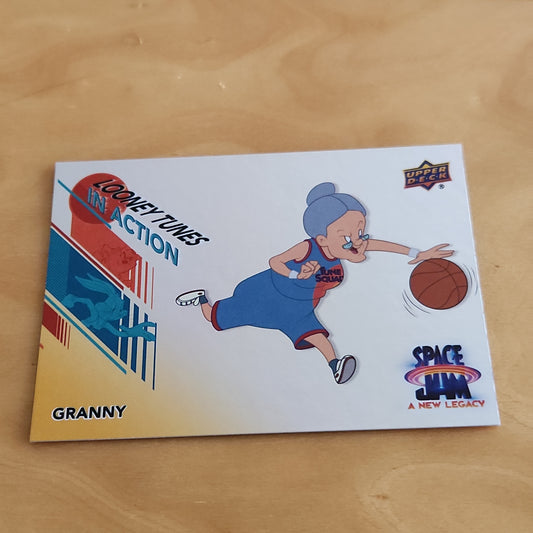 Upper Deck Foil Space Jam A New Legacy Looney Tunes In Action Granny #IA-5