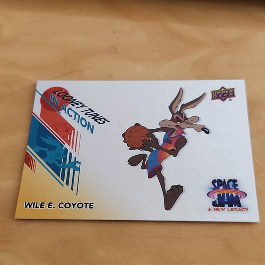 Upper Deck Foil Space Jam A New Legacy Looney Tunes In Action Wile E. Coyote #IA-17