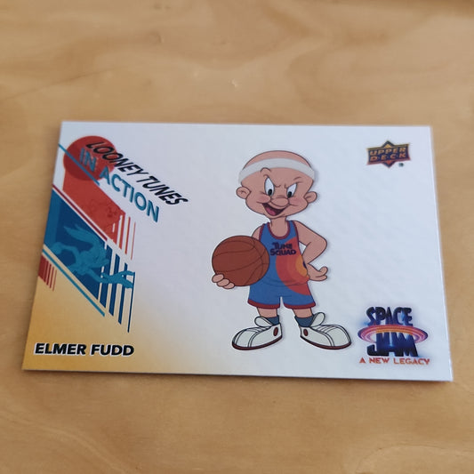 Upper Deck Foil Space Jam A New Legacy Looney Tunes In Action Elmer Fudd #IA-11