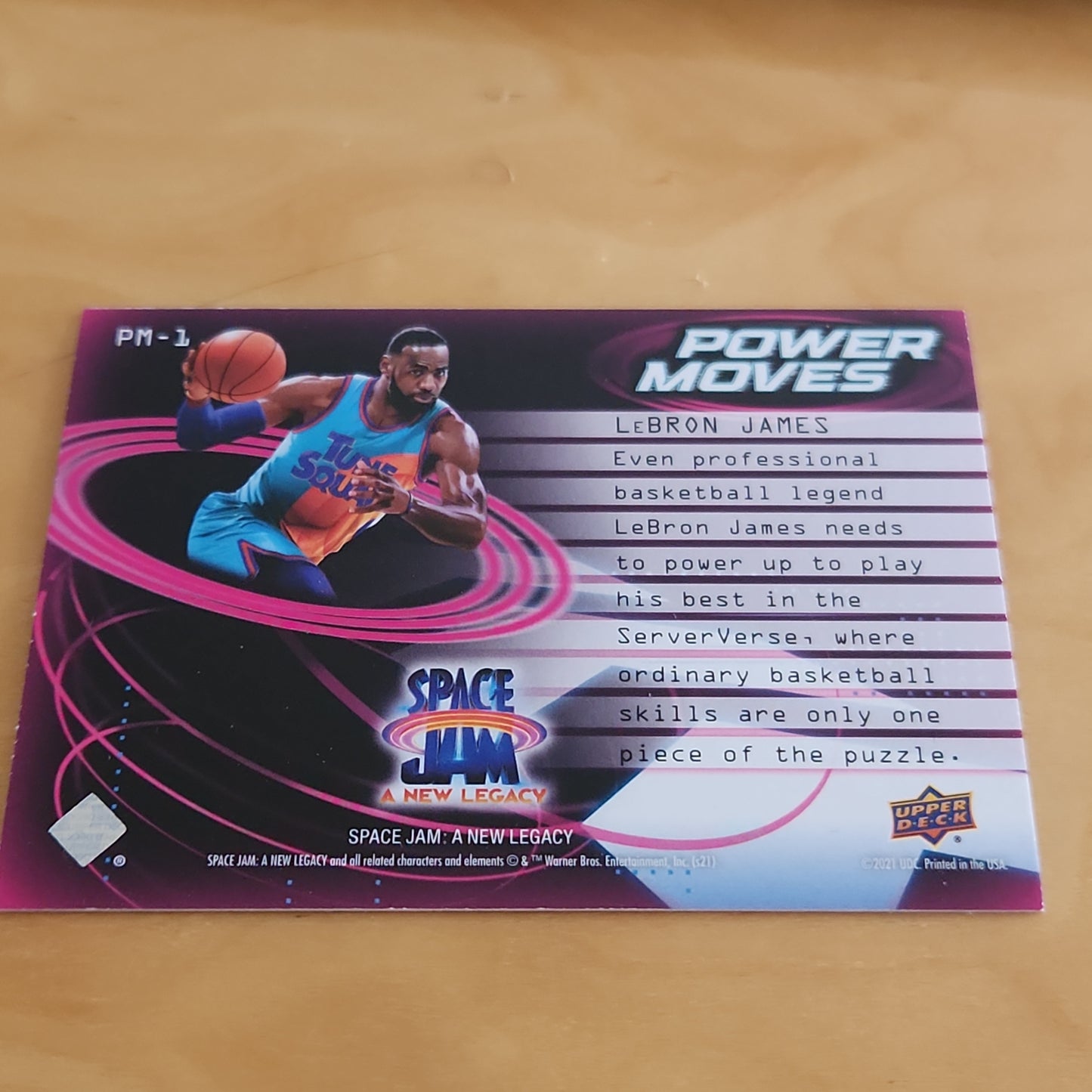 Upper Deck Foil Space Jam A New Legacy Power Moves Lebron James #PM-1