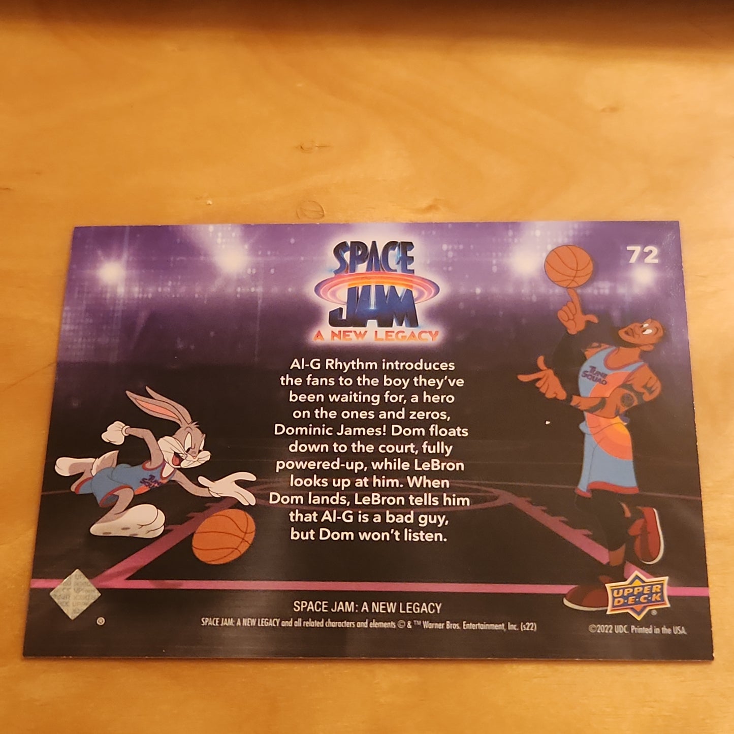 Upper Deck Purple Neon Space Jam A New Legacy Baddest Ballers #72