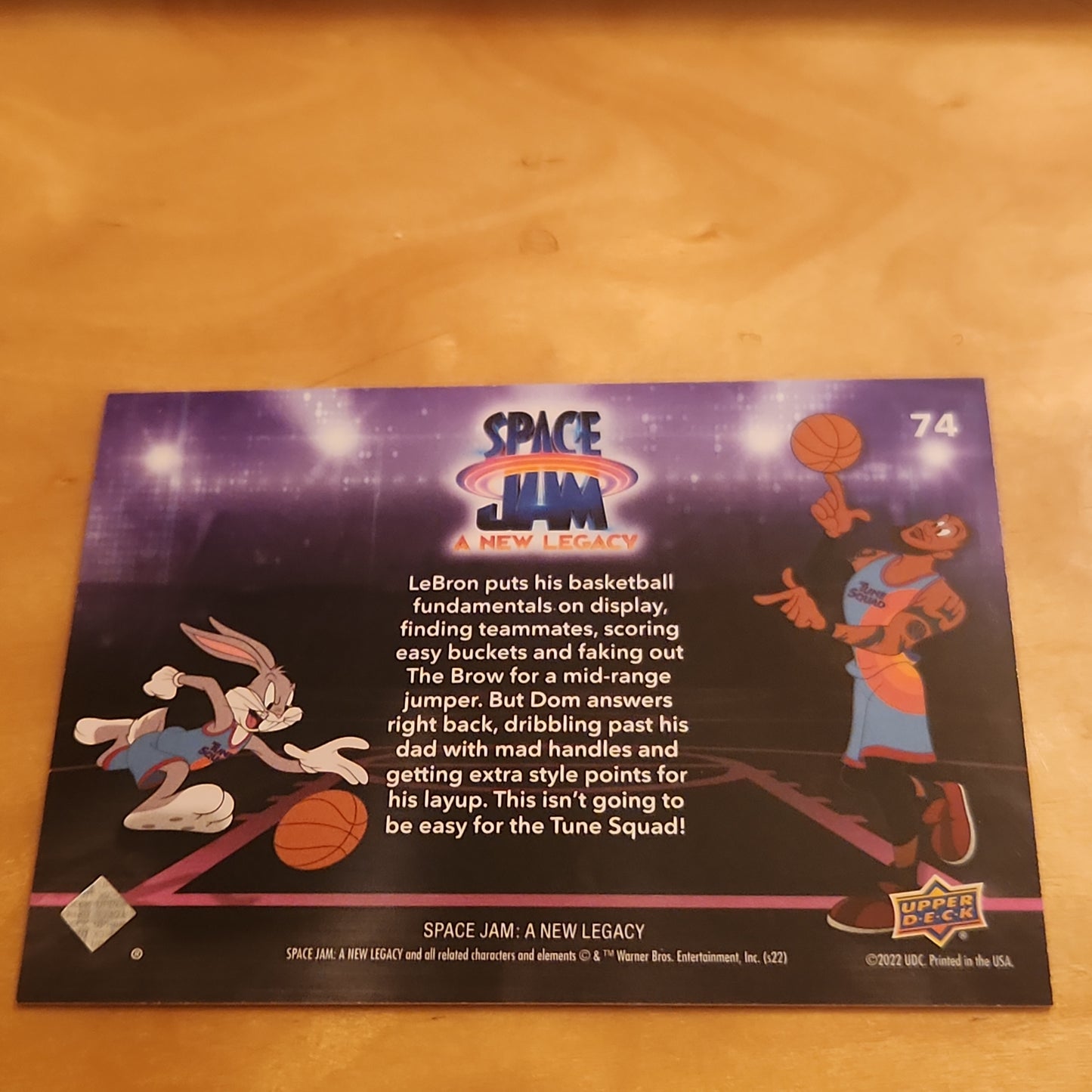 Upper Deck Purple Neon Space Jam A New Legacy Rule The Court #74