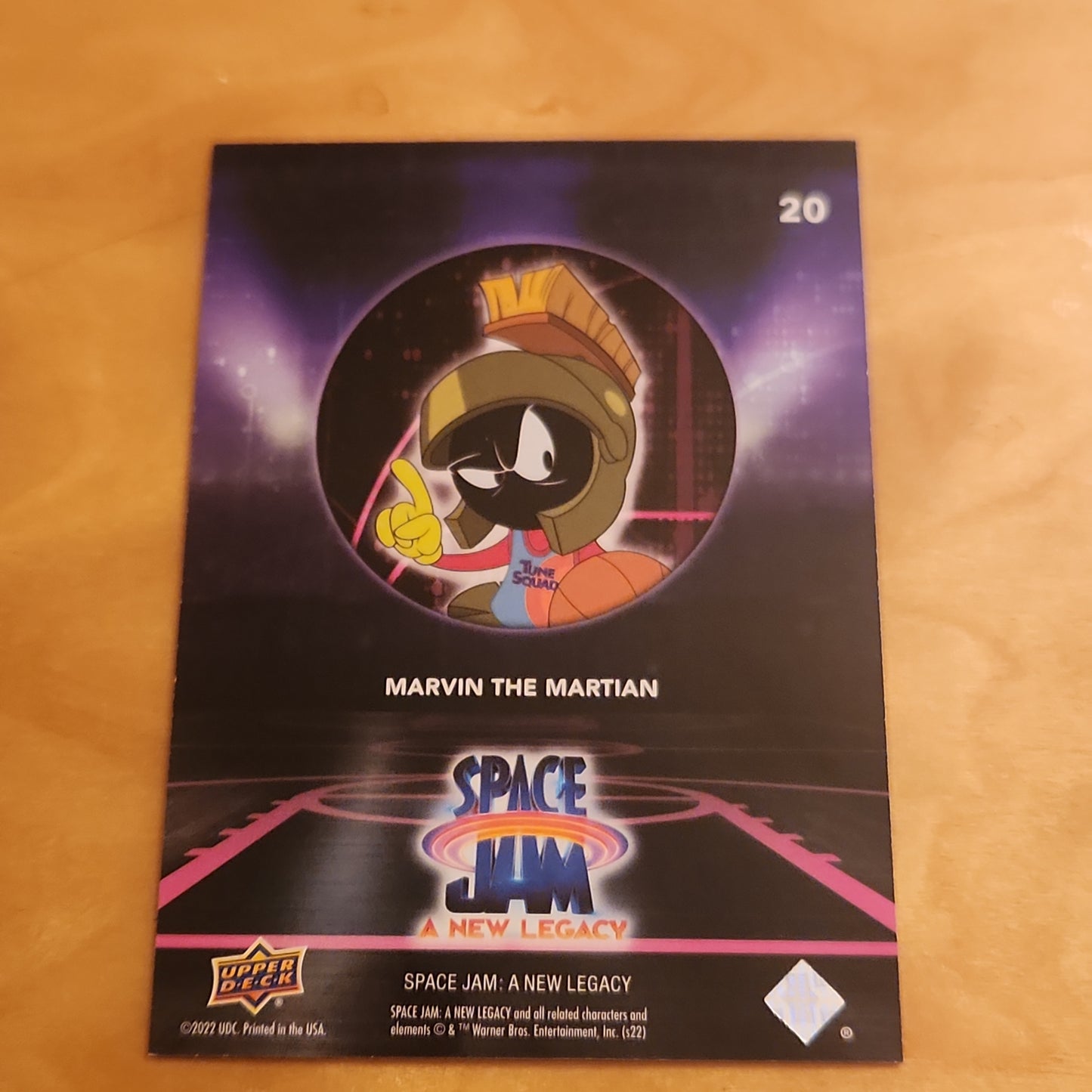 Upper Deck Purple Neon Space Jam A New Legacy Marvin The Martian #20