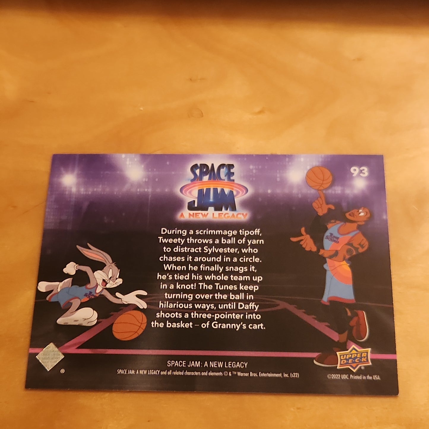 Upper Deck Purple Neon Space Jam A New Legacy Stay Tuned #93