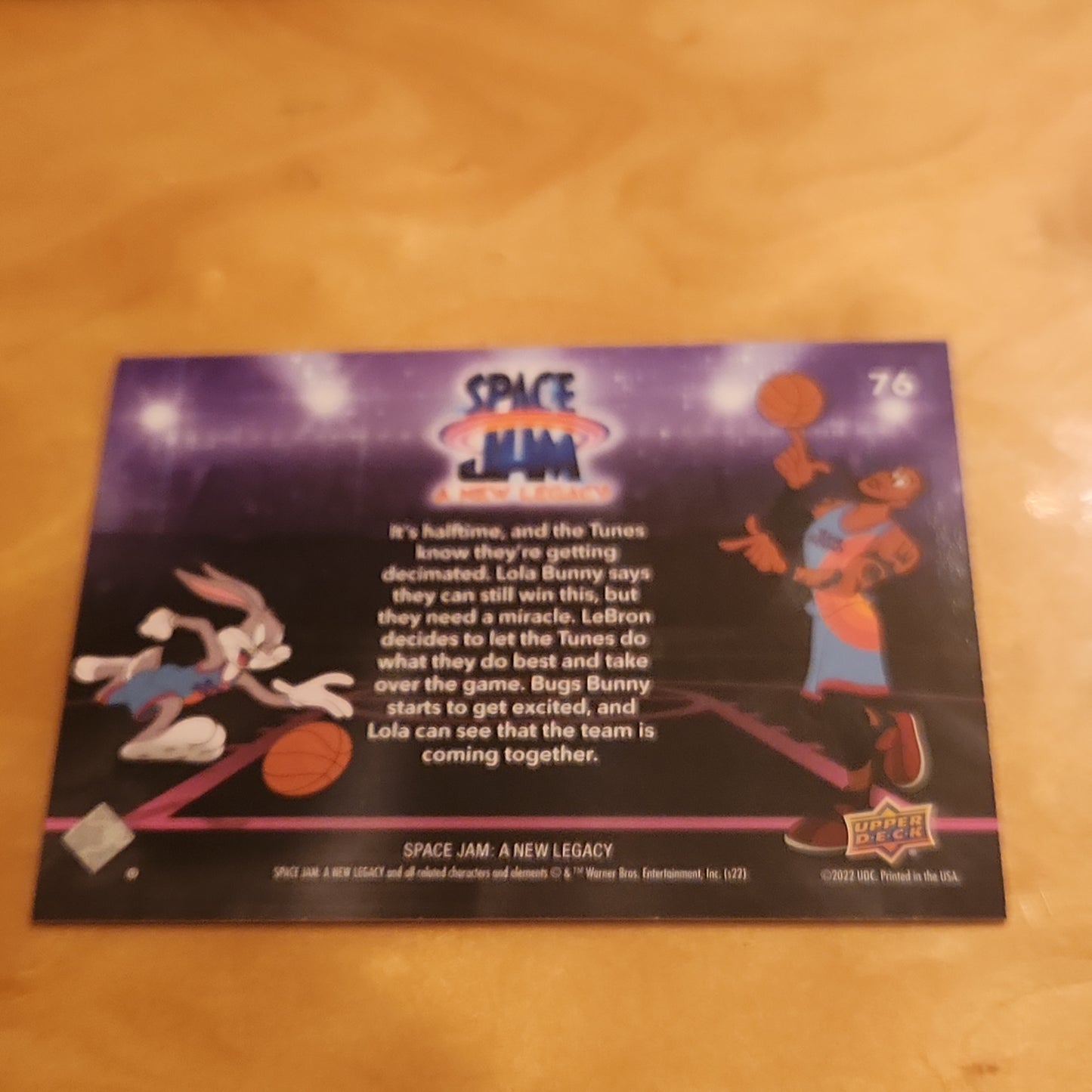 Upper Deck Purple Neon Space Jam A New Legacy Lola Bunny #76