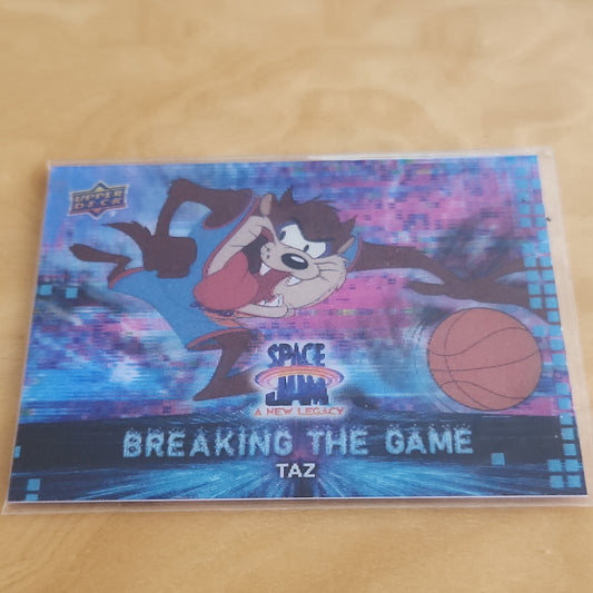 Upper Deck Space Jam A New Legacy Breaking The Game Taz #3D-13