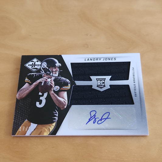 Panini Limited Landry Jones RC Auto Duel Patch 17/99 #20