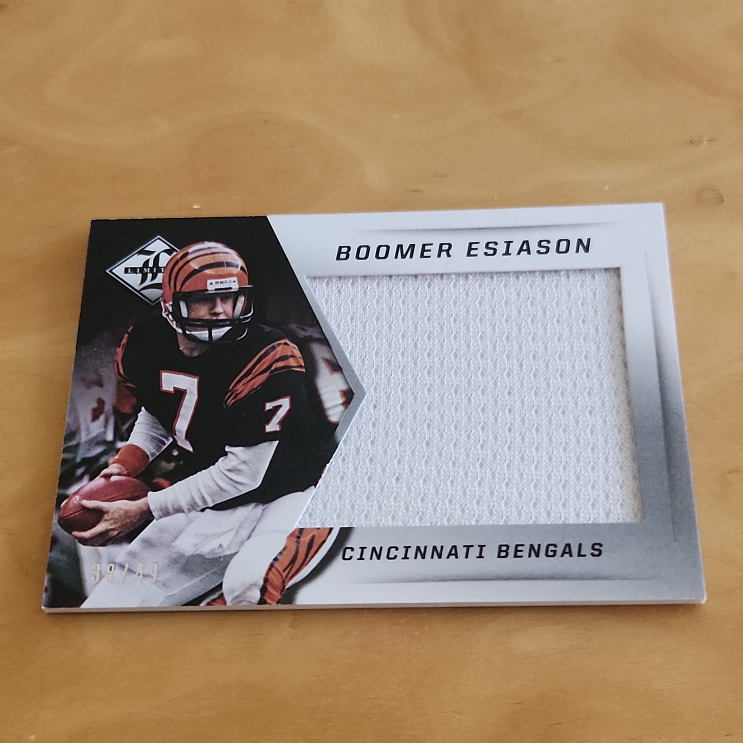 Panini Limited Boomer Esiason Jersey Patch 38/49 #4