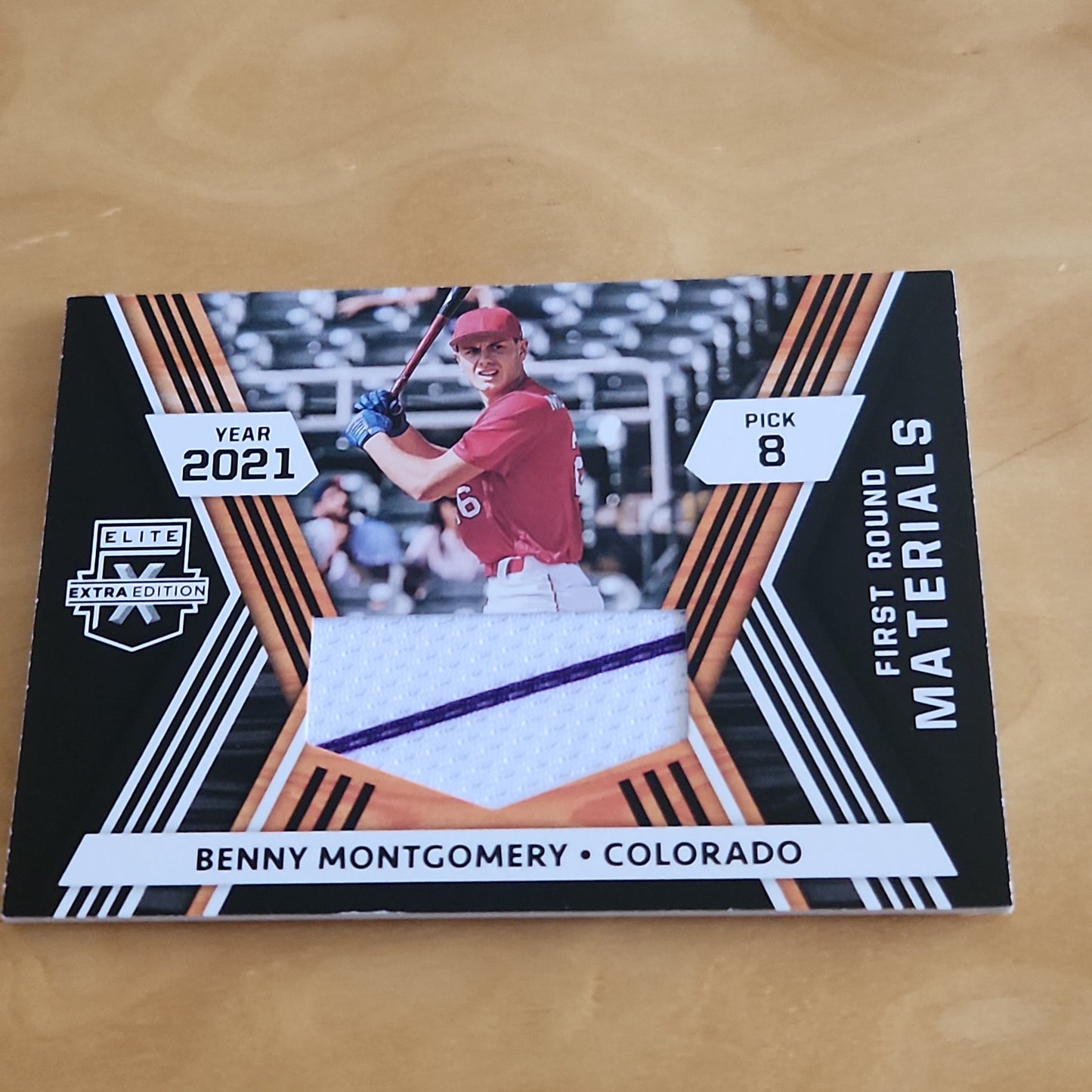 Panini Elite Extra Edition Benny Montgomery Duo Color Jersey Patch #FRM-BM