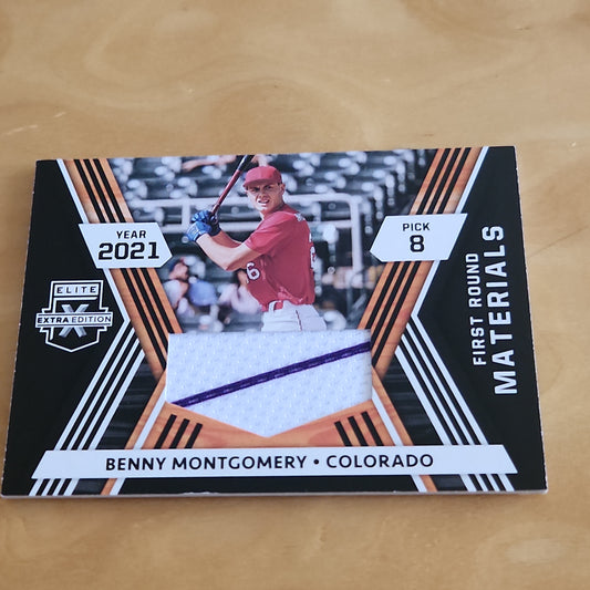 Panini Elite Extra Edition Benny Montgomery Duo Color Jersey Patch #FRM-BM