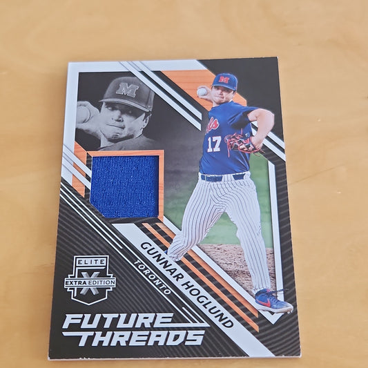 Panini Elite Extra Edition Future Threads Gunnar Hoglund Jersey Patch #FT-GH