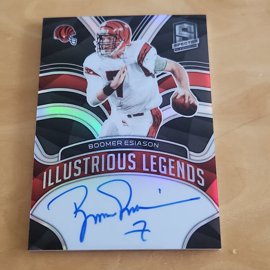 Panini Prizm Spectar Illustrious Legends Boomer Esiason Auto 14/99 #ILS-BES