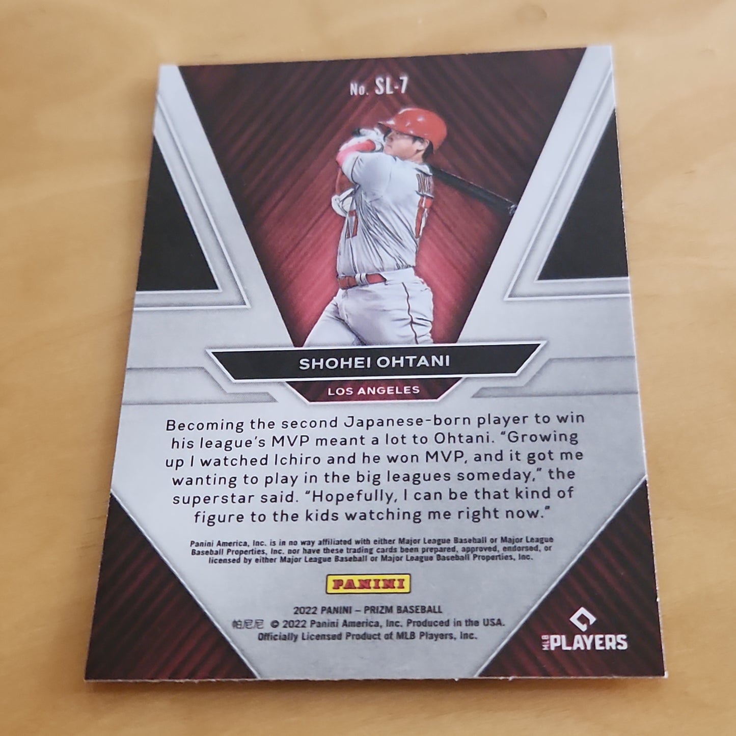 Panini Prizm Slugger Shohei Ohtani #SL-7