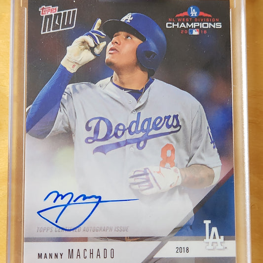 2018 Topps Now NL West Champions 2018 Manny Machado AUTO 35/99 #PS-137A