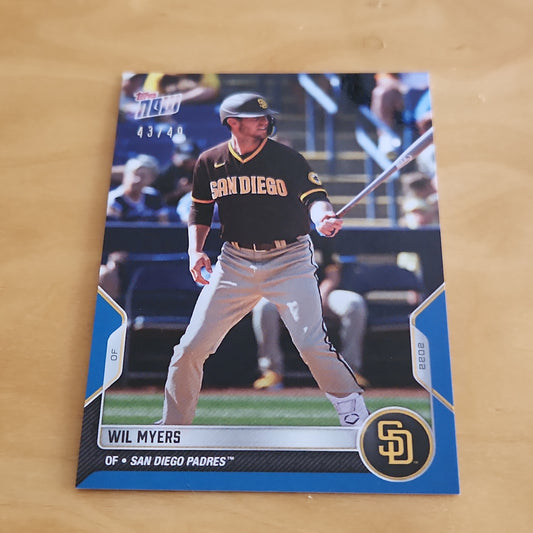 Topps Now Blue Wil Myers 43/49 #00-422