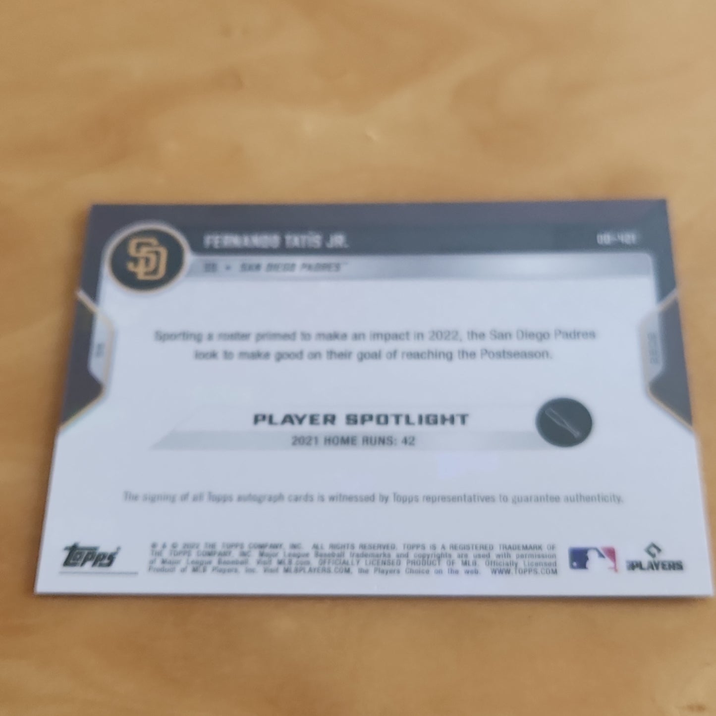 Topps Now Fernando Tatis Jr. #00-421