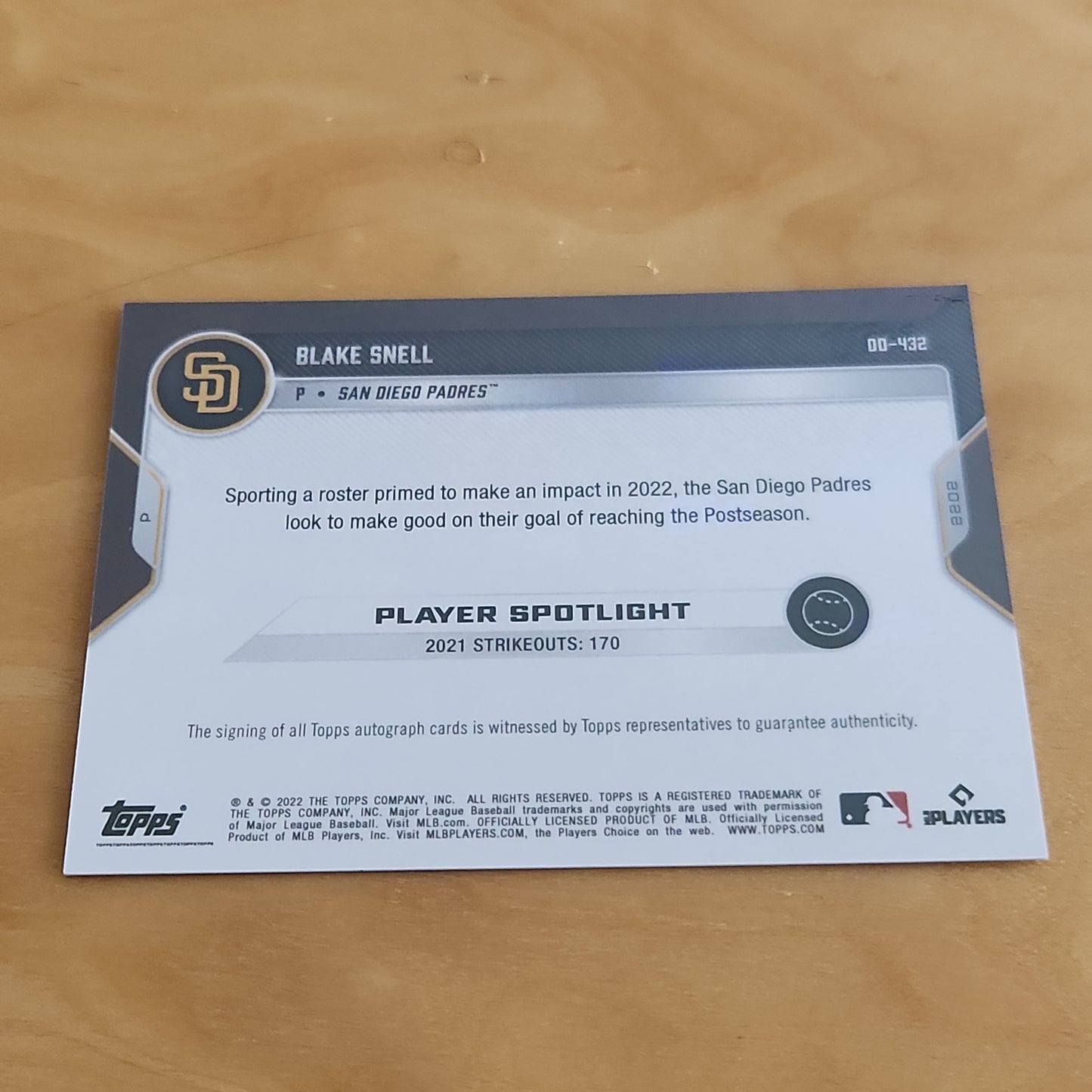 Topps Now Blake Snell #00-432