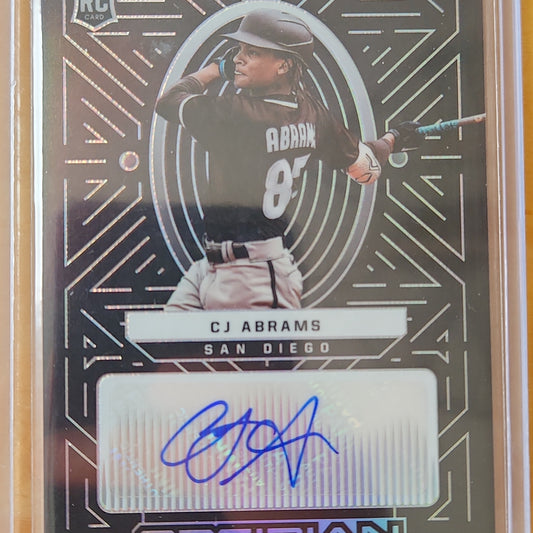 2022 Panini Chronicles Obsidian Autograph's  CJ Abrams AUTO RC #OA-CA San Diego Padres