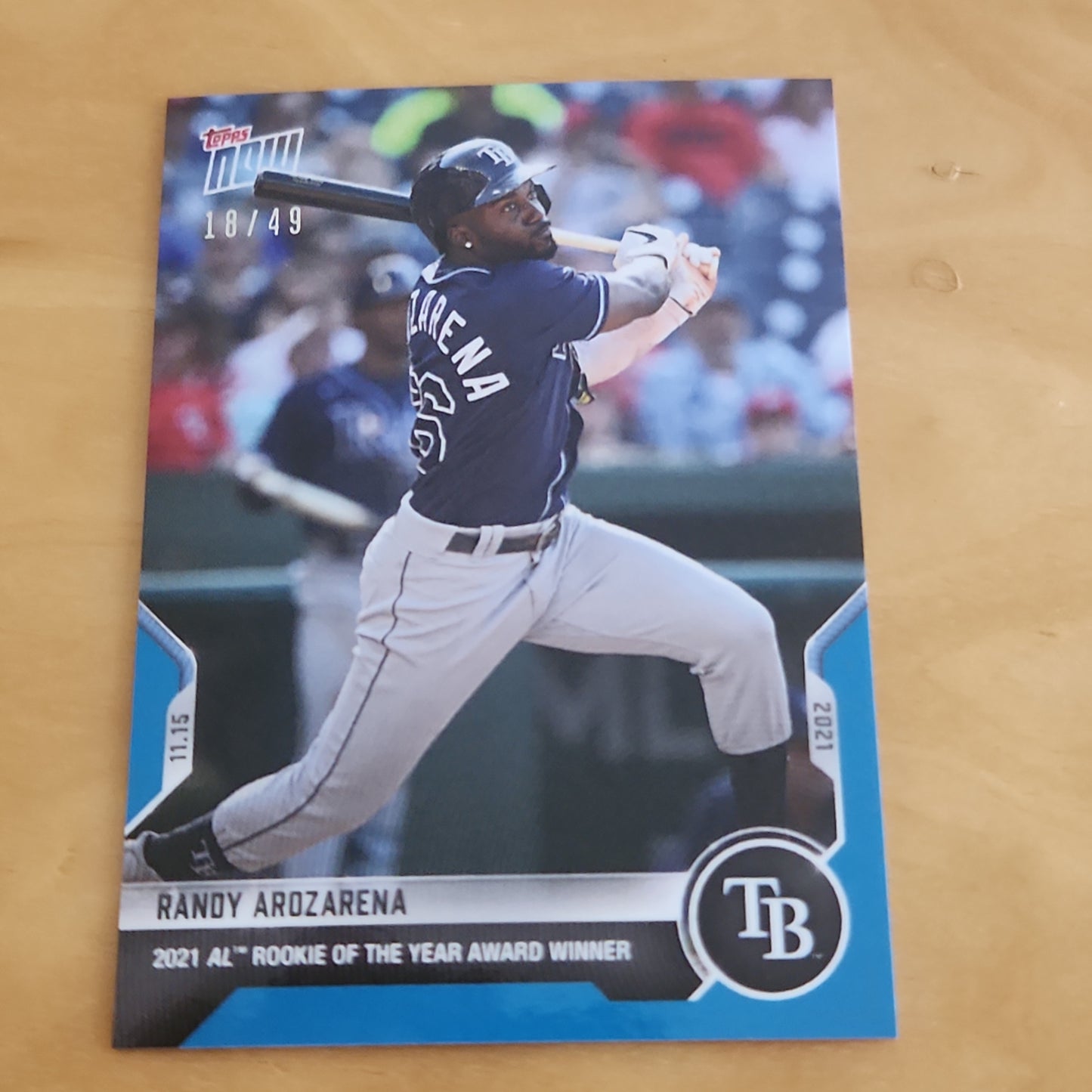 Topps Now Blue Randy Arozarena 18/49 #OS-35