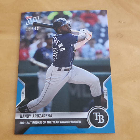 Topps Now Blue Randy Arozarena 18/49 #OS-35