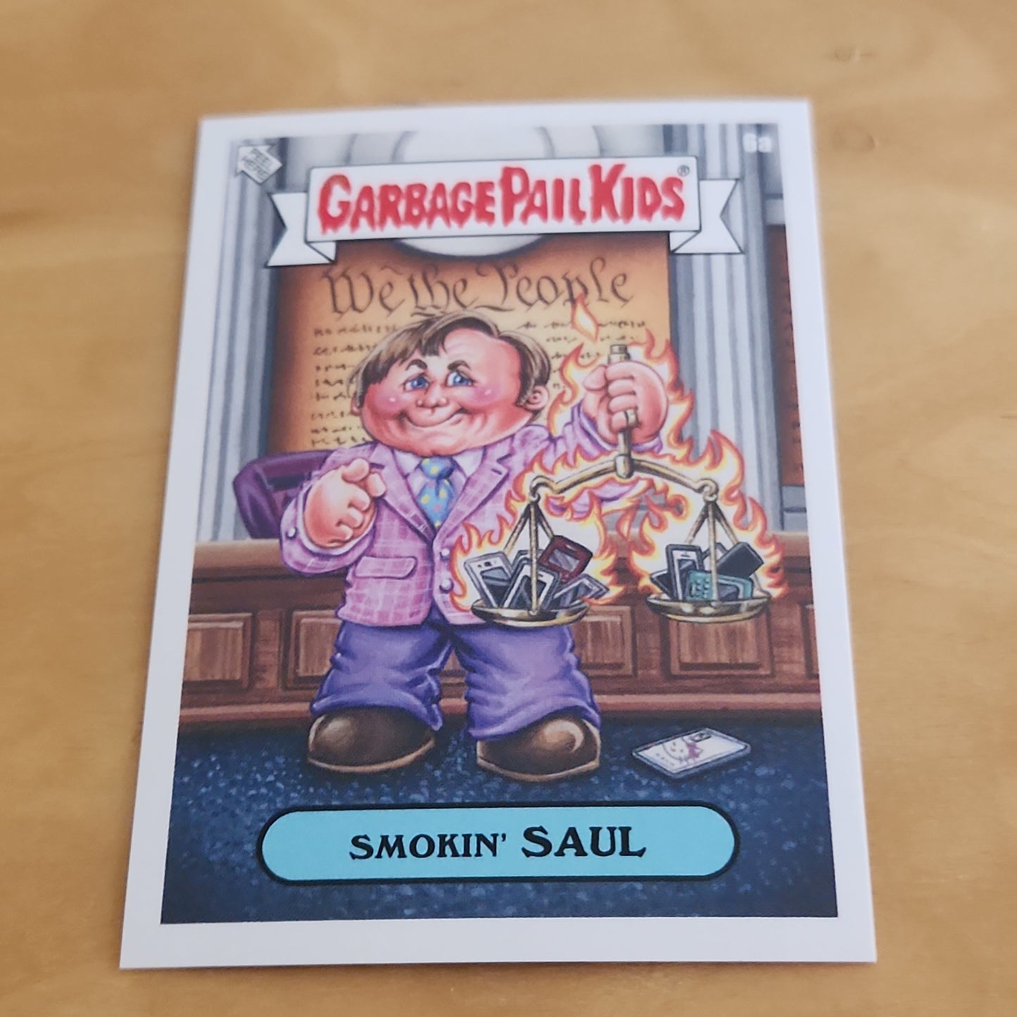 Topps Garbage Pail Kids Smokin' Saul #6a