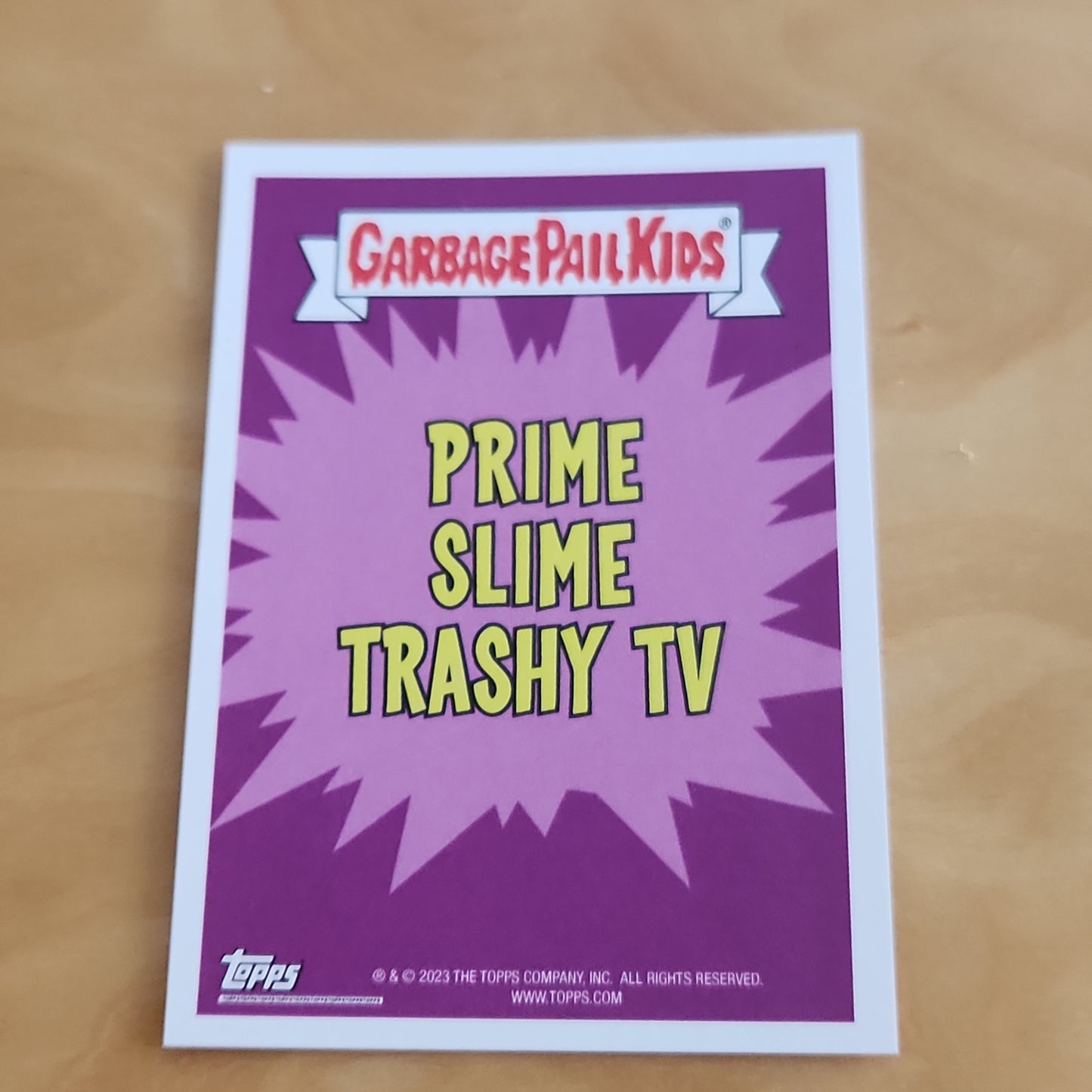 Topps Garbage Pail Kids Prime Slime Trashy TV Jack Attack #8b