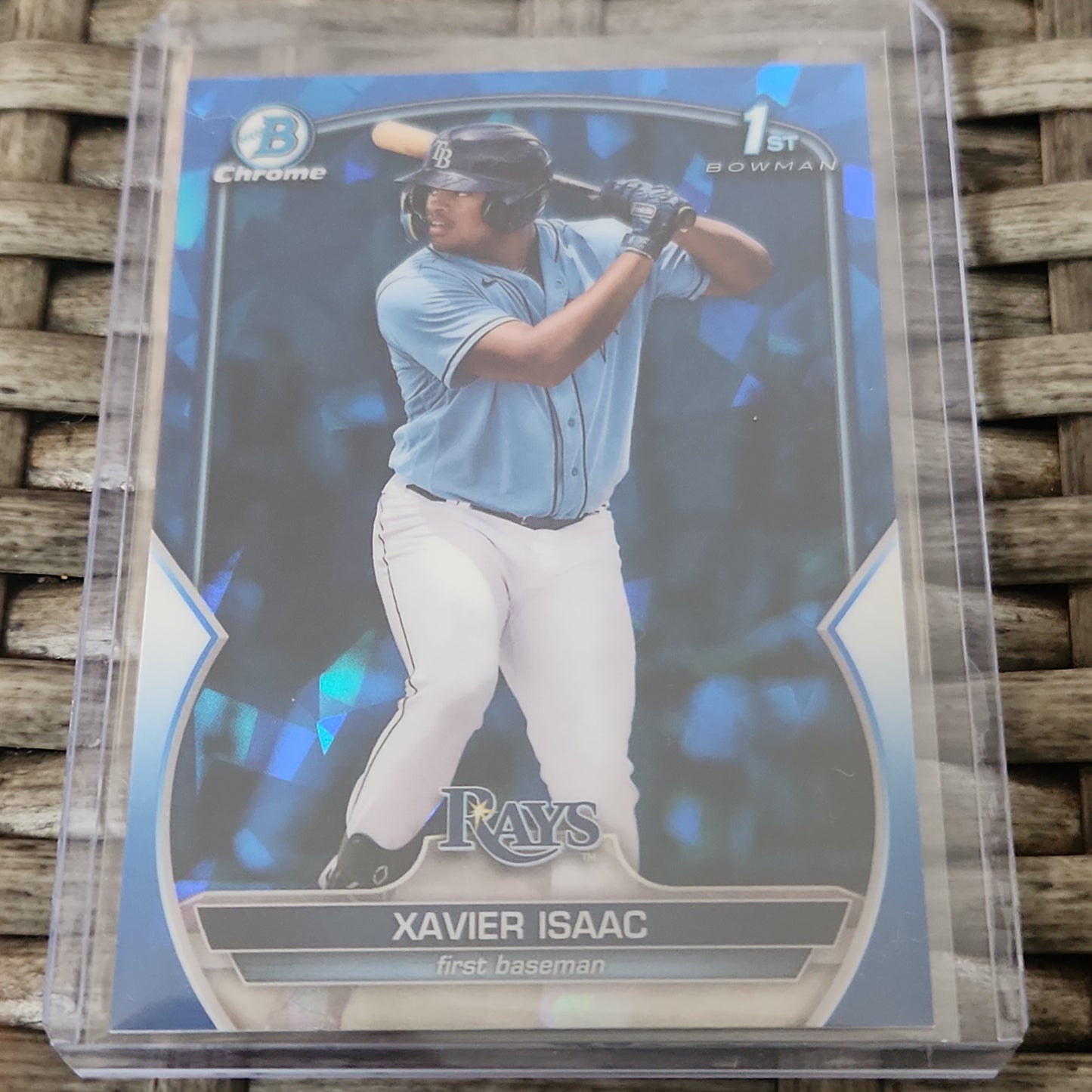 Topps 1st bowman B Chrome Saphire Xavier Isaac #BCP-145