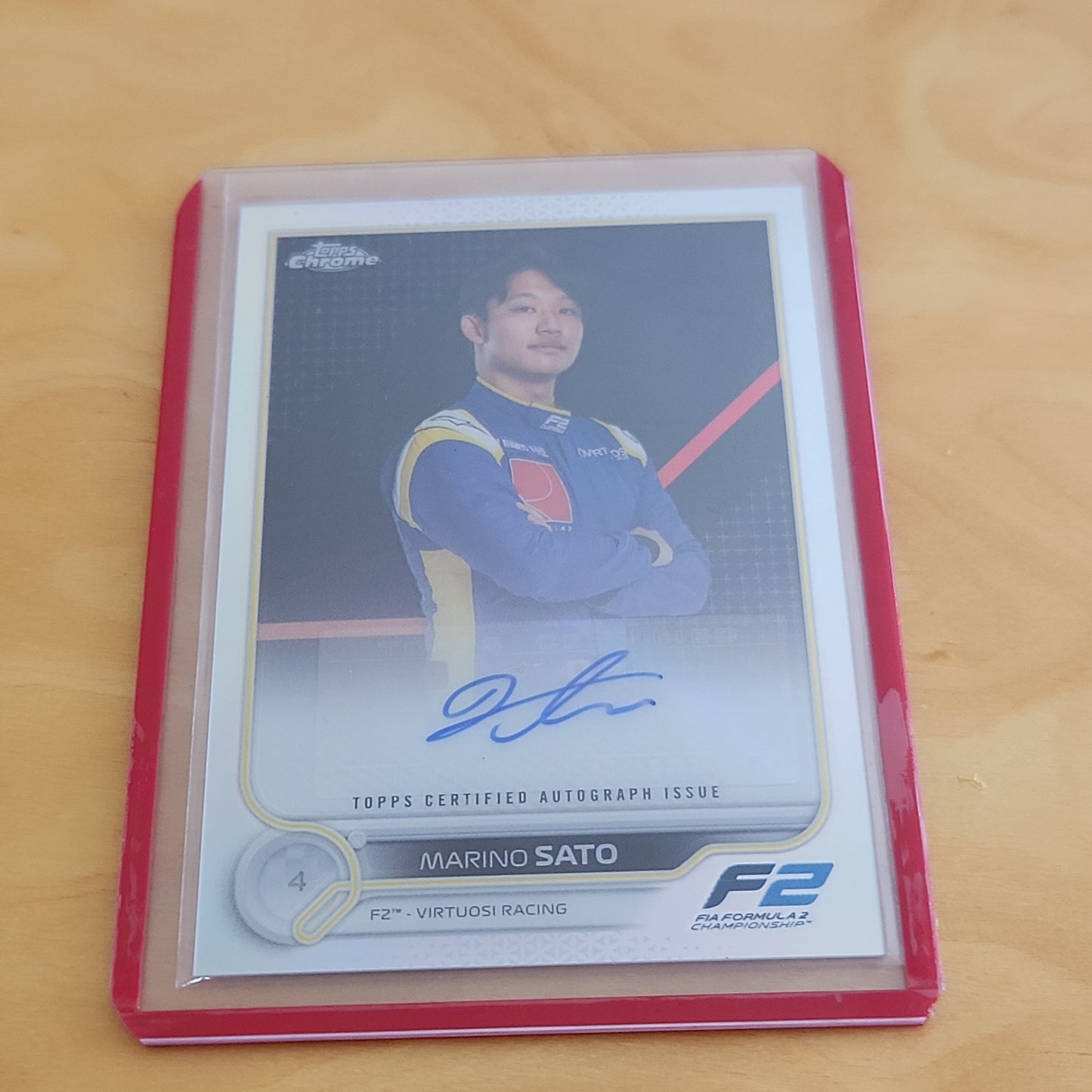 Topps Chrome F2 Marino Sato Auto #CAC-MS2