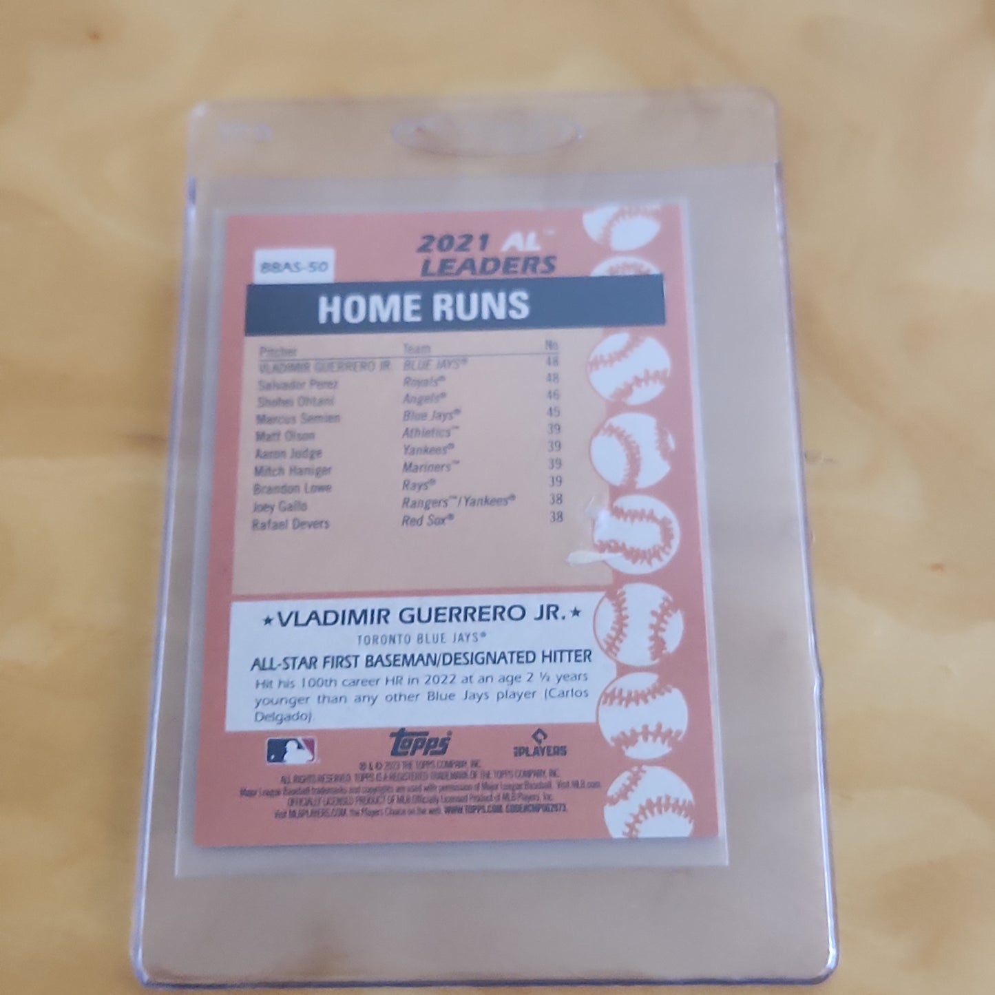 Topps All-Star Error 35th Anniversary Vladimir Guerrero Jr. #88AS-50