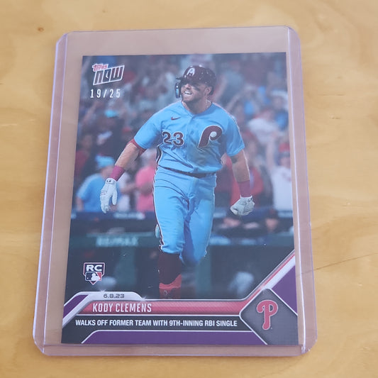 Topps Now Purple Kody Clemens RC 19/25 #407