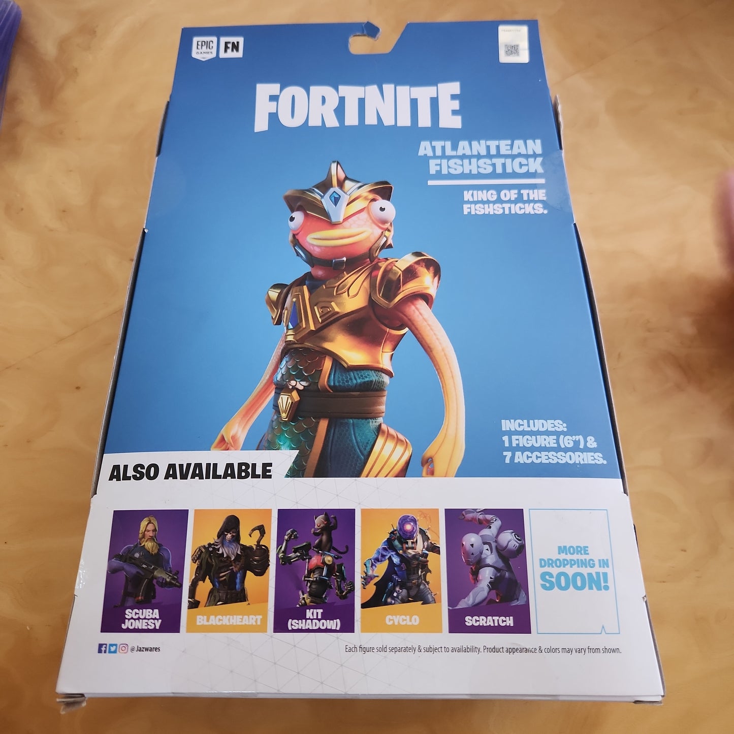 Jazwares Epic Games Fortnite Legendary Series Atlantic Fishstick 38 Pionts Of Articulation 8 Pieces Ages 8 And Up