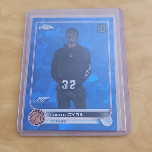 Topps Chrome OTE Blue Saphire Somto Cyril RC #14