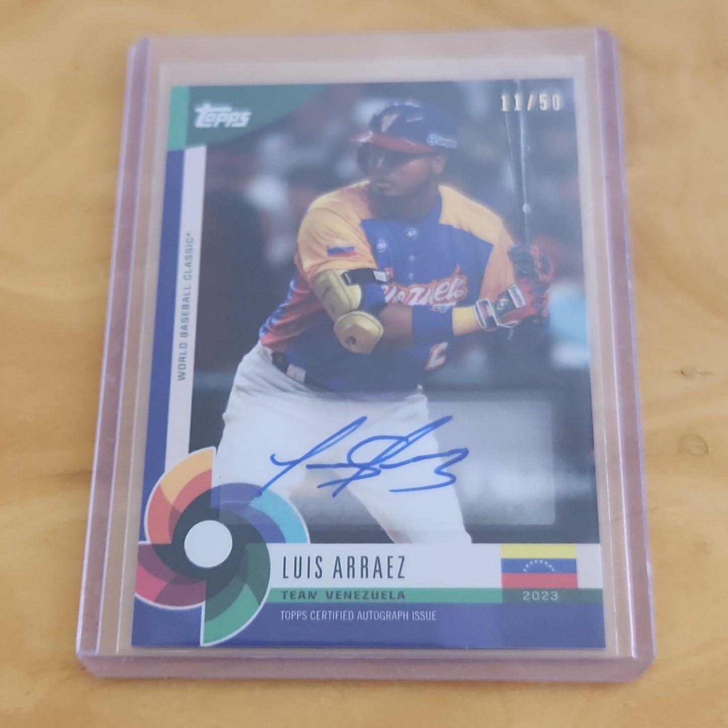 Topps WBC Luis Arraez Auto 11/50 #LA-C