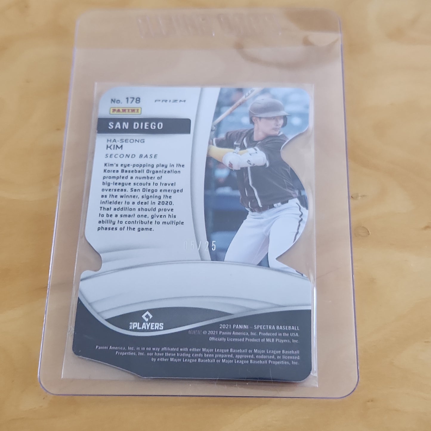 Panini Prizm Spectar Dye-Cut Green Ha-Seong Kim RC 5/25 #178