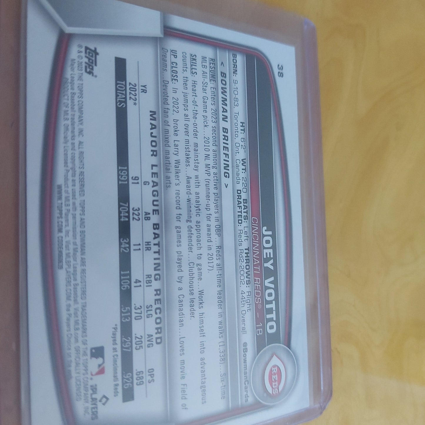 Topps  B Joey Votto #38