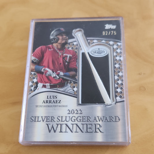 Topps 2022 Silver Slugger Award Winner Luis Arraez 2/75 Relic #SSP-LA