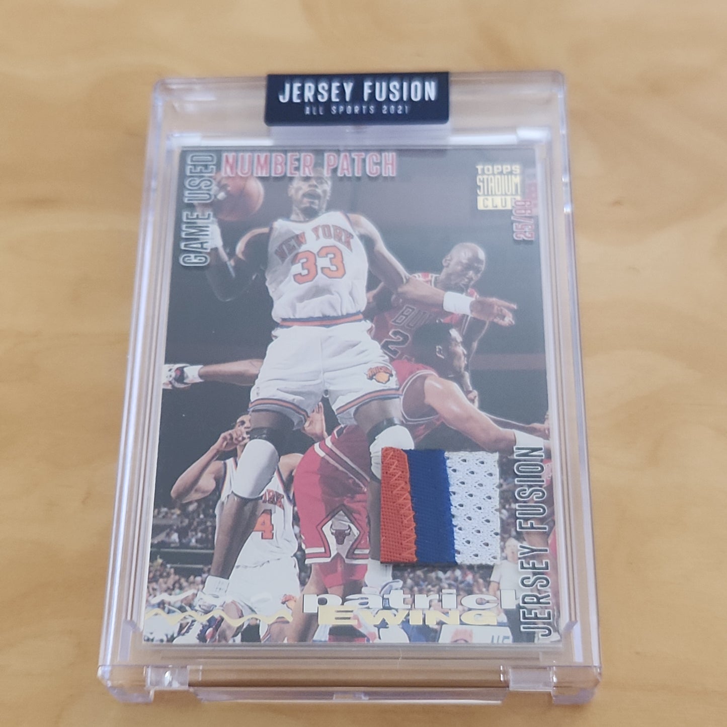 Sports Cards Jersey Fusion Topps Stadium Club Patrick Ewing 25/99 #JF-PEDT