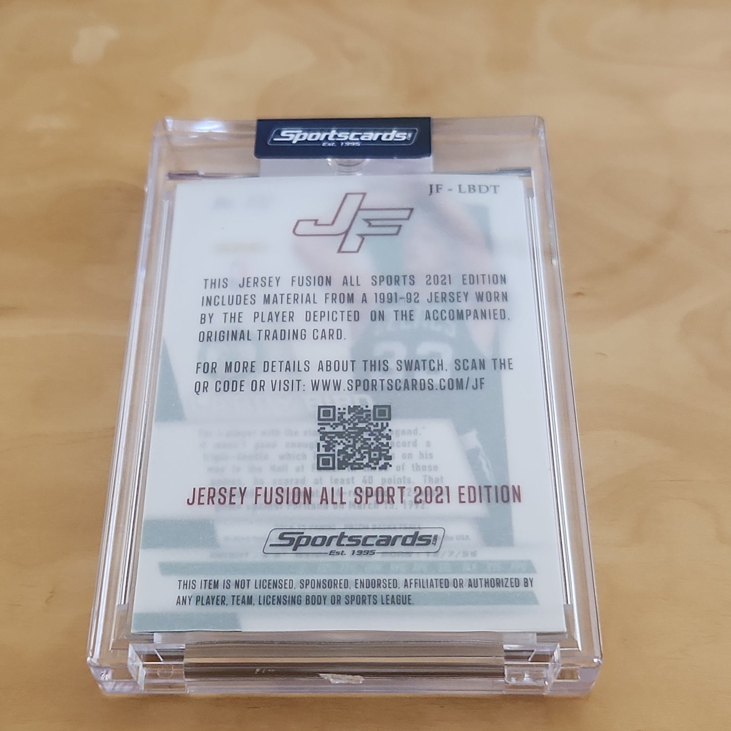 Sports Cards Jersey Fusion Panini Prizm Name Plate Patch Larry Bird 15/25 #JF-LBDT