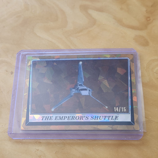 Topps Gold Saphire Star Wars Return Of The Jedi The Emperor's Shuttle 14/15 #218