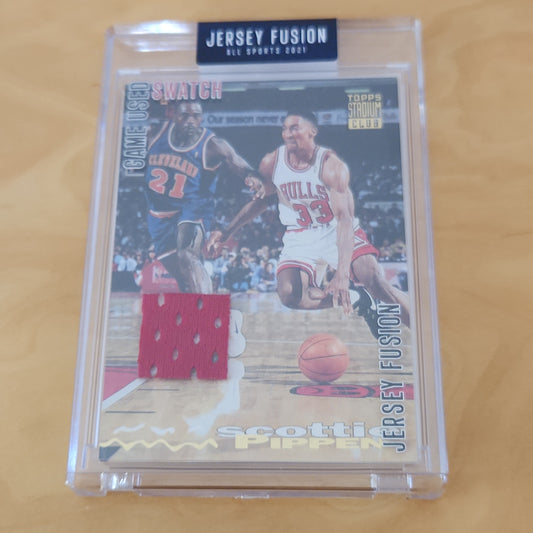 Sports Cards Jersey Fusion Topps Stadium Club Scottie Pippen #JF-SPDT