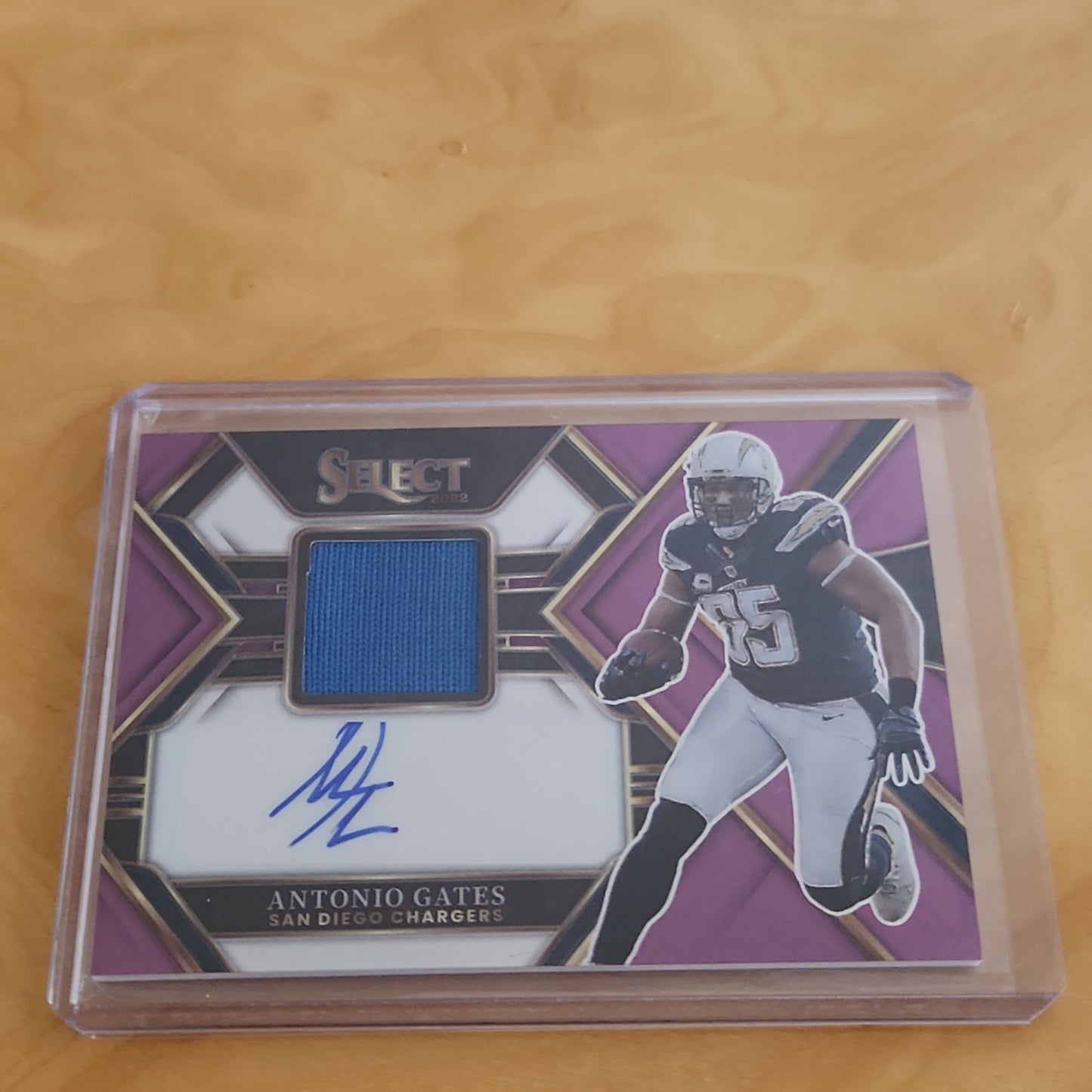 Panini Prizm Select Purple Antonio Gates Relic Auto 17/59 #SMP-AG