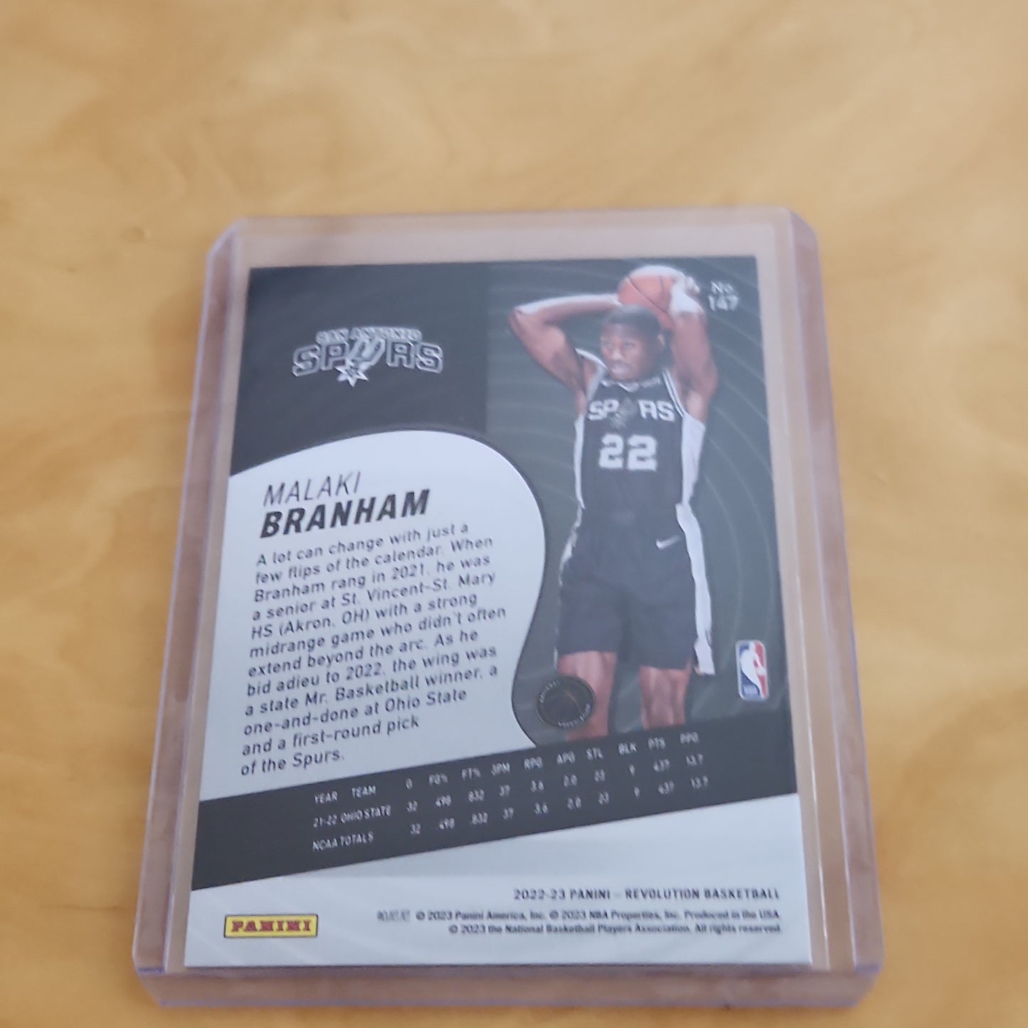 Panini Revolution RC Malaki Braham #147