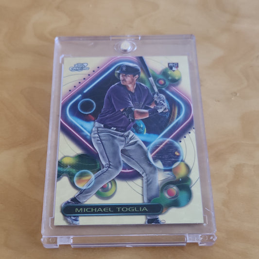 Topps Chrome Cosmic Super Refractor Michael Toglia RC 1/1 #18
