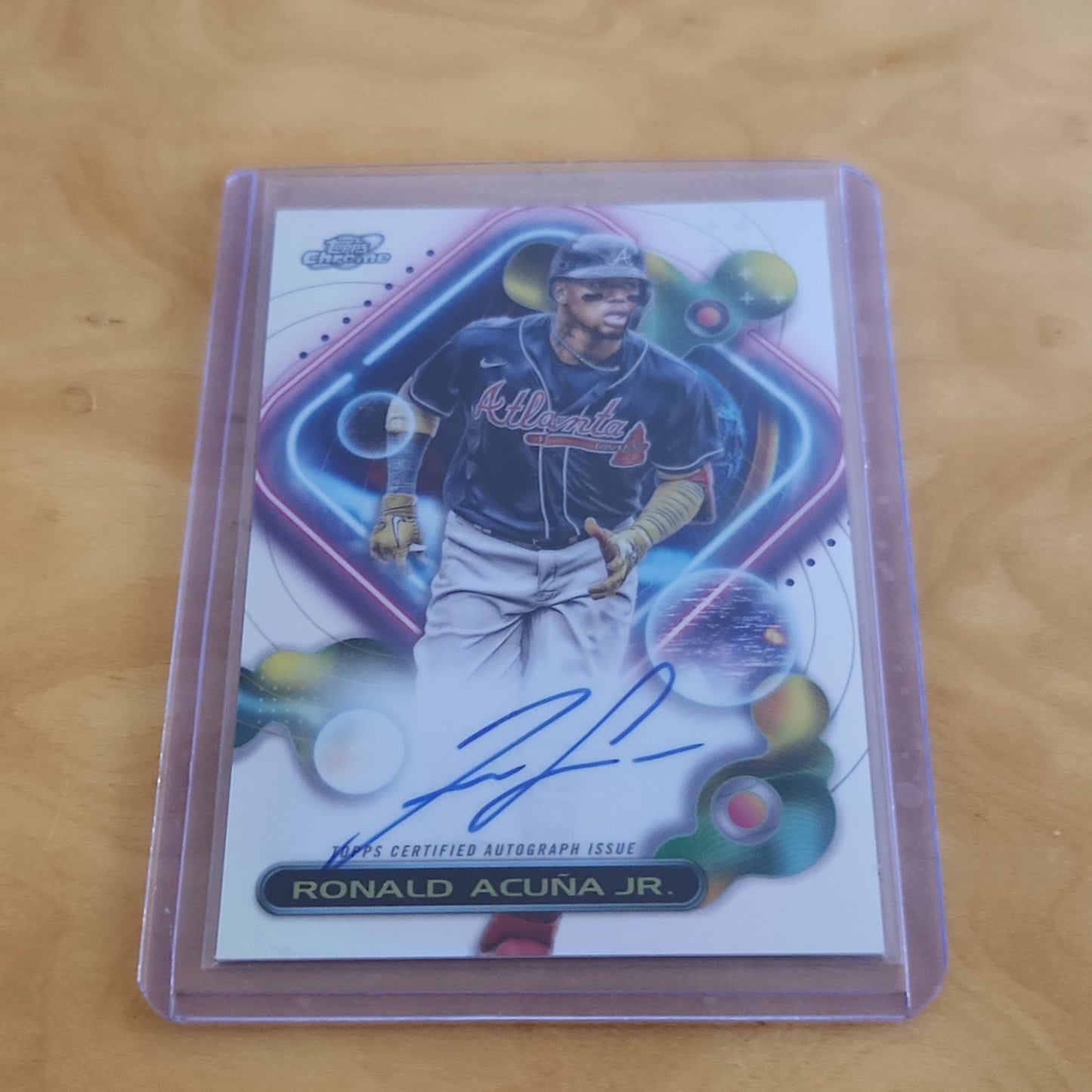 Topps Chrome Cosmic Ronald Acuña Jr. Auto #CCA-RA